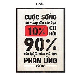 Tranh slogan thương hiệu LEVU LV112 