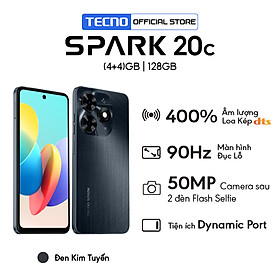 Điện thoại Tecno SPARK 20c (8+8)GB/128GB - MTK G36 | 5000 mAh | Sạc nhanh 18W | Hàng Chính Hãng