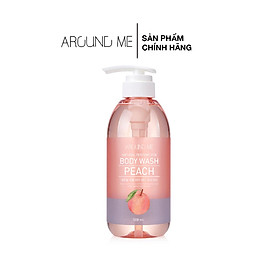 Sữa tắm Around Me hương nước hoa dưỡng ẩm cơ thể Hương Đào Vita Body Shower Wash Peach 500ml