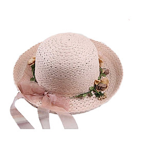 Nón mũ cói giấy tự nhiên cho bé gái từ 2-6 tuổi M16