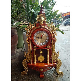 Mua Đồng hồ để bàn quả lắc gỗ hương sang trọng cao 71cm