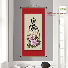 Tranh tô màu số hóa DALI Tranh Thư pháp Vợ chồng TP012