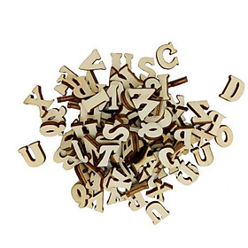 12-30pack 100pcs Mixed Alphabet Wooden Pieces Embellishments for Crafts