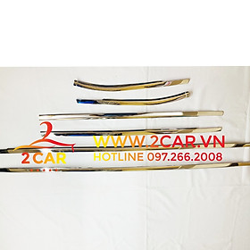 Nẹp chân kính, cong kính xe Nissan Almera 2021- 2022 - 2023 chất liệu inox 304 sáng bóng