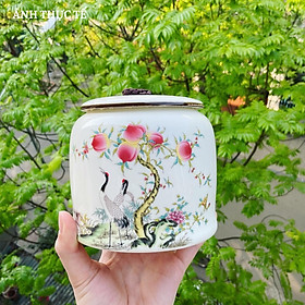 Mua Bình đựng trà tân cổ điển  Hộp đựng trà Đức cảnh Trấn cao cấp  Bình đựng trà dung tích lớn  Hũ đựng trà gốm sứ Sang trọng đẳng cấp