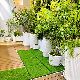 Mua Vỉ Cỏ Nhân Tạo Thương Hiệu ANKAN  Kết Hợp Với Vỉ Gỗ Lót Sàn Để Lót Ban Công  Sân Vườn  Phòng Tập Gym  Khu Resort  Cỏ Nhân Tạo Loại Tốt  An Toàn Cho Trẻ Nhỏ  Hàng Xuất Khẩu (1 Vỉ)