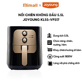 Mua Nồi chiên không dầu JOYOUNG 5.5 lít KL55-VF517 Đa chức năng  chiên  nướng  hâm - Hàng chính hãng - Bảo hành 12 tháng