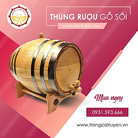 Mua Thùng gỗ sồi ngâm rượu 20L cao cấp TGS01