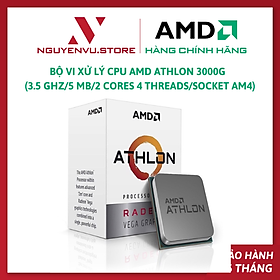 Mua Bộ Vi Xử Lý CPU AMD Athlon 3000G  3.5 GHz/5 MB/2 Cores 4 Threads/Socket AM4 (YD3000C6FHSPK) - Kèm Quạt Làm Mát - Hàng Chính Hãng