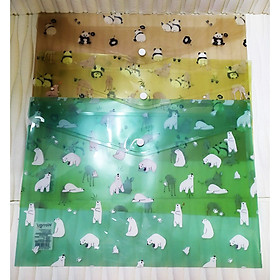 Combo 3 bìa nút hình đựng hồ sơ A4