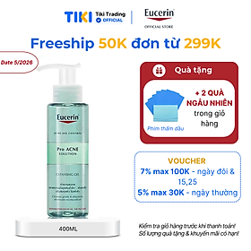 Gel rửa mặt giảm mụn Eucerin Pro Acne Cleansing Gel 400ml