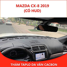 Thảm taplo ô tô Mazda CX-8 (2017 - 2019) loại da vân cacbon chống nắng, chống nứt vỡ taplo xe hơi