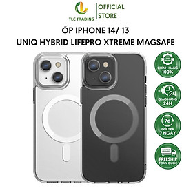[ Hàng chính hãng ]Ốp Lưng Dành Cho Iphone 13 UNIQ Hybrid LifePro Xtreme Chống Sốc Hỗ Trợ Sạc Nhanh Thiết Kế Sang Trọng