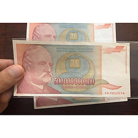 Mua Tờ tiền Nam Tư cổ siêu lạm phát lớn nhất  500.000.000.000 dinara sưu tầm