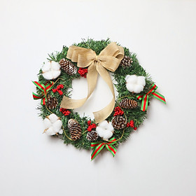 Mua Vòng Hoa Trang Trí Noel D28 Size 30cm Vòng Nguyệt Quế Giáng Sinh