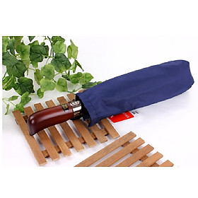Mua ô đi mưa cán ngắn tự động 2 chiều  ô dù  đi mưa đi nắng chống uv cán gỗ cao cấp