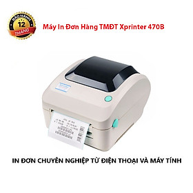 Máy In Tem Mã Vạch Nhiệt Xprinter XP-470B USB+LAN - HÀNG CHÍNH HÃNG