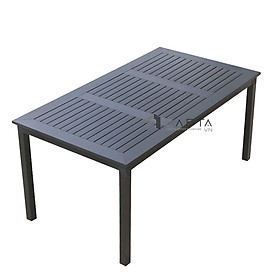 Mua Bàn ăn gỗ nhựa ngoài trời dài 1m6 TE2034-160A Nội thất Capta Bàn ăn sân vườn chống thấm  Bàn ăn chữ nhật outdoor tables