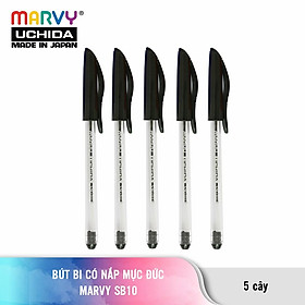 Combo 5 cây Bút bi có nắp mực Đức MARVY SB10 ngòi 1.0mm