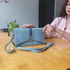 Túi phong thư cầm tay bản to, túi dự tiệc có khóa cài trang trí, đẹp, sang trọng (Nhiều màu để chọn)