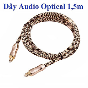 Dây cáp quang Audio mạ kim loại vàng độ dài tùy chọn 5m 3m 1.5m