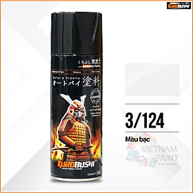 Mua Sơn xịt Samurai Kurobushi - MÀU BẠC 124 (400ml)