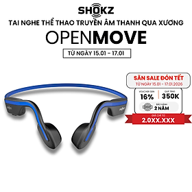 Tai Nghe Bluetooth Thể Thao Truyền Âm Thanh Qua Xương SHOKZ OPEN MOVE S661 - Hàng chính hãng - Pin sử dụng trong 6 tiếng - Kháng nước IP55