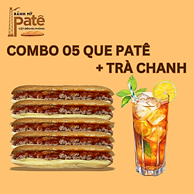 Combo 05 Bánh mì que Patê + Trà Chanh