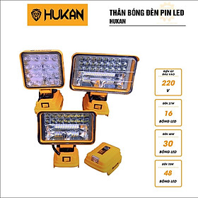 Mua Thân bóng đèn pin LED HUKAN siêu sáng sử dụng chân pin phổ thông