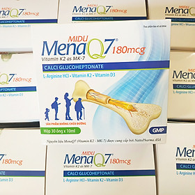 Midu MenaQ7 180mcg – Phát triển chiều cao cho trẻ em và giúp xương chắc, dài, dẻo từ trong bụng mẹ tới suốt cuộc đời