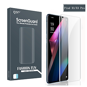 Bộ 2 miếng dán dẻo full màn hình Gor cho điện thoại Oppo Find X3, X3 Pro- Hàng nhập khẩu