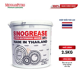 Mỡ Bôi Trơn MiennamPetro Sinogrease Lithium MP3 2,5KG Đa Dụng Bảo Vệ ​Xe Ô Tô Công Nghiệp Cao Cấp