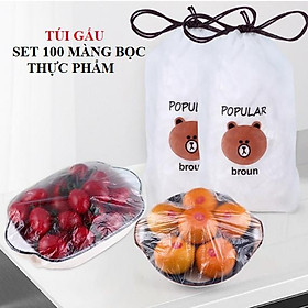 Mua SET COMBO 100 TÚI MÀNG BỌC THỰC PHẨM CÓ CHUN CO GIÃN TÁI SỬ DỤNG NHIỀU LẦN