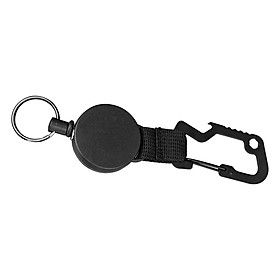 Retractable Keychain Sturdy Heavy Duty Carabiner Extendable Durable Carabiner Badge Holder for Men Women Outdoor Activities