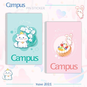 Lốc 5 vở KN Campus Pin Sticker 120 trang