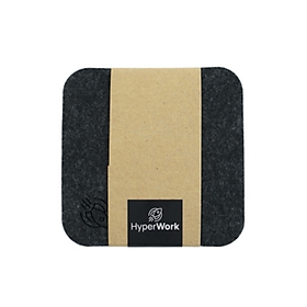 Mua Lót cốc vải nỉ/gỗ sồi ép cao cấp HyperWork - 4 CHIẾC/PACK  - Hàng Chính Hãng