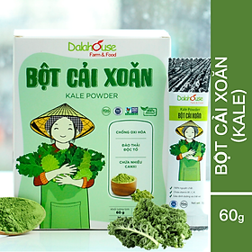 Hình ảnh Bột cải xoăn kale Dalahouse 60gr (Mẫu mới gồm 20 tuýp tiện dụng) - Nguyên chất sấy lạnh - Detox thanh lọc cơ thể - Đạt tiêu chuẩn Châu Âu