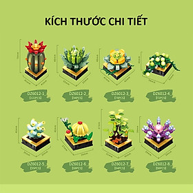 Mua Đồ chơi lắp ráp mô hình chậu cây xương rồng và sen đá trang trí nhà cửa