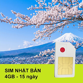 Sim 4G Nhật Bản Gói 4GB Trong 15 Ngày