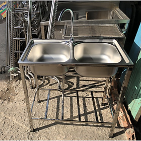 Chậu Rửa Bát có chân inox 7843KV