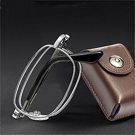 KÍNH VIỄN THỊ GỌNG HỢP KIM TITAN MÀU BẠC CỰC SANG MẮT KÍNH CỰC TRONG_KV05_DROPSHIP