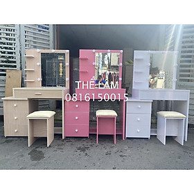 Mua Bàn trang điểm nhựa đài loan +  ghế ngồi màu trắng  ( hình thực tế )