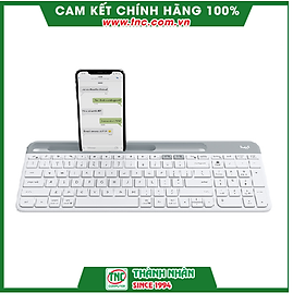 Bàn phím không dây Logitech K580 Slim Màu Trắng - Hàng chính hãng