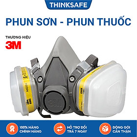 Mua Mặt nạ phòng độc 3M 6200 bộ 7 món sử dụng phin 3M 6003 - mặt nạ phòng dịch  chống bụi  chống độc phun sơn  hàn xì - lọc hơi vô cơ  hữu cơ