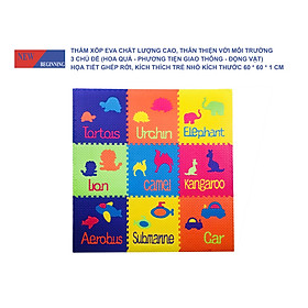 Tấm thảm chơi xếp hình EVA xếp hình lồng vào nhau thân thiện với môi trường dành cho trẻ em để tập bò