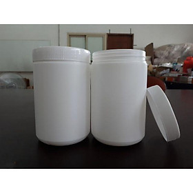 Mua Hủ Nhựa 500g Nắp Vặn Thân Trắng Đục HV25 - Đựng Mầm Đậu Nành - Bột Nghệ - Bột Bắp