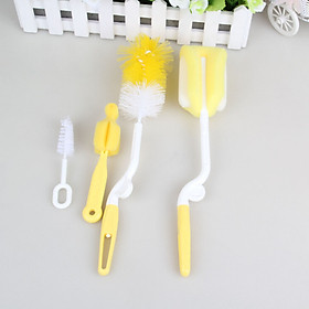 Combo 4 dụng cụ rửa ly, bình sữa