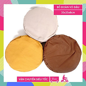 Mua Gối vỏ đậu chữ nhật ngồi thiền vải lanh kê đầu kê lưng siêu mát siêu sạch 100% - 36x25cm nhiều màu