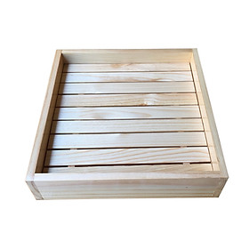 KHAY VUÔNG GỖ SUSHI - SASHIMI 30CM