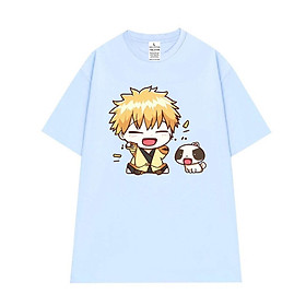 Áo thun tay lỡ unisex áo phông nam nữ oversize hoạt hình manga Naruto vui nhộn